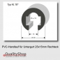 Preview: PVC Handlauf Typ. HL18 für Flachstahl 25x15mm